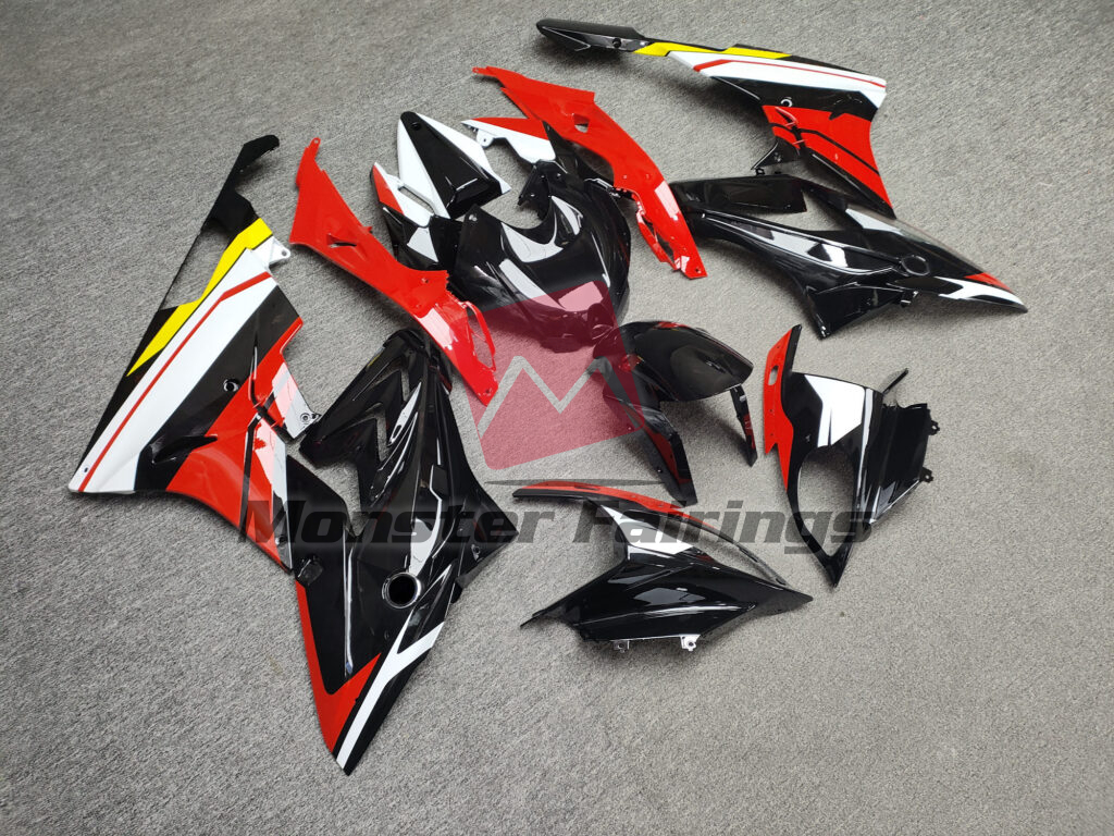 Gloss Black Red & White Yellow ABS fairings for BMW S1000RR 2015 - 2016 - premium OEM fit kit by Monster Fairings