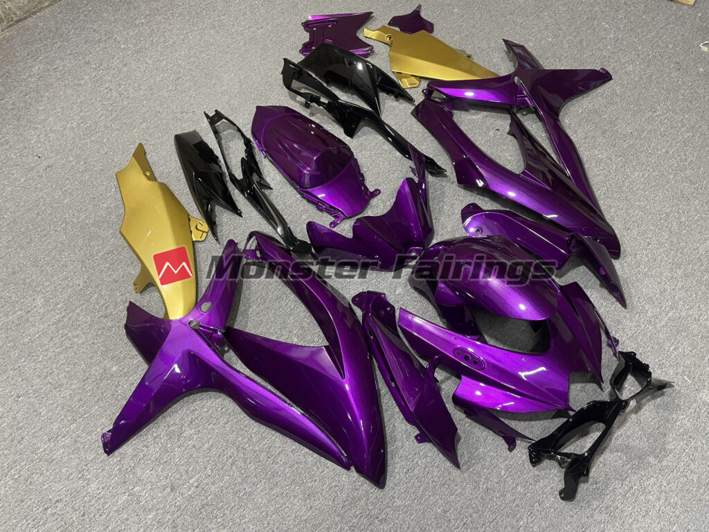 Purple Gold ABS fairings for Suzuki GSXR 600 - 750 2008 - 2010 - premium OEM fit kit by Monster Fairings