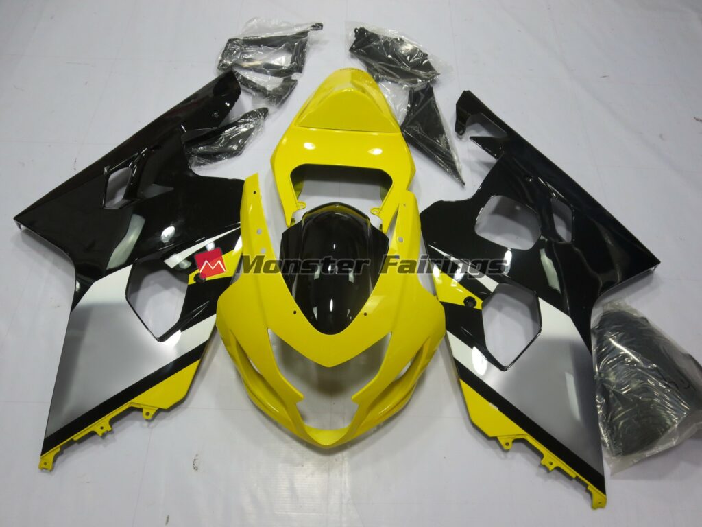 Suzuki GSXR 600 - 750 2004 - 2005 Yellow OEM Style ABS fairings - custom motorcycle bodywork kit by Monster Fairings