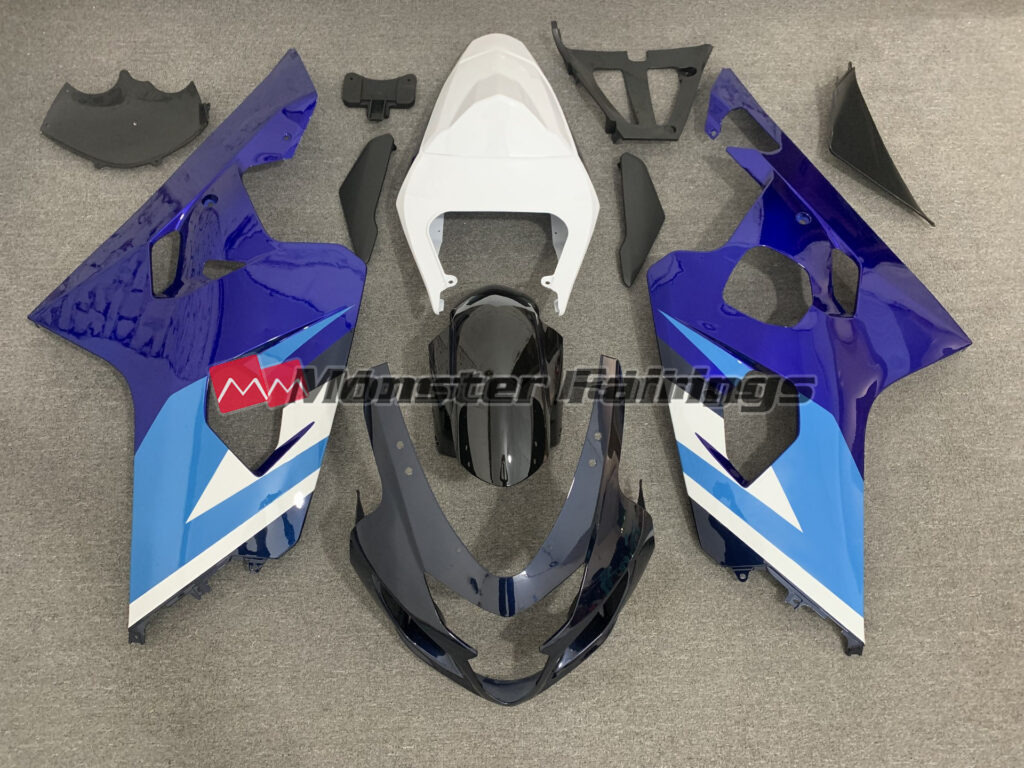 Suzuki GSXR 600 - 750 2004 - 2005 Blues ABS fairings - custom motorcycle bodywork kit by Monster Fairings