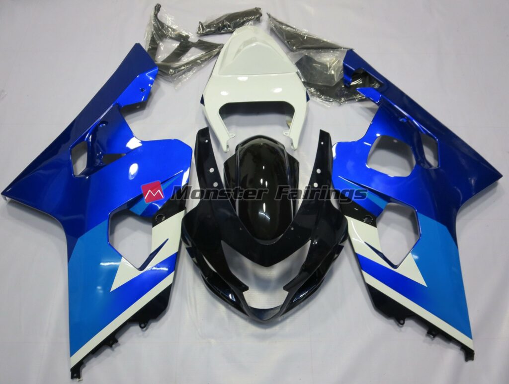 Suzuki GSXR 600 - 750 2004 - 2005 Deep Blue ABS fairings - custom motorcycle bodywork kit by Monster Fairings