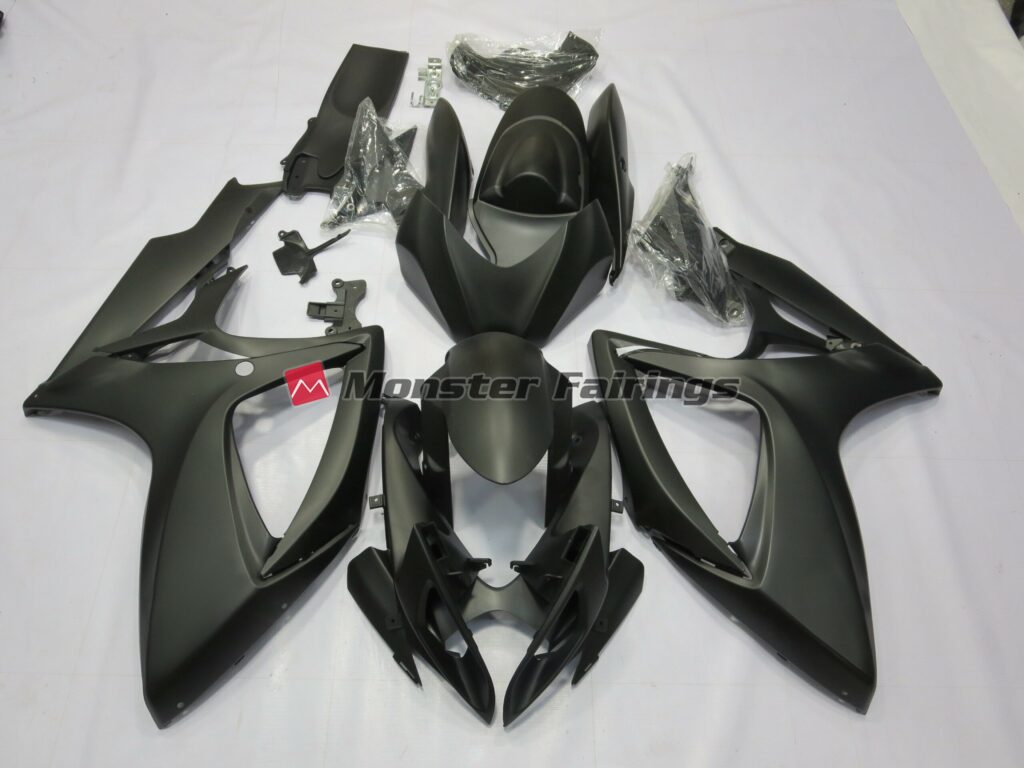 Suzuki GSXR 600 - 750 2006 - 2007 Matte ABS fairings - custom motorcycle bodywork kit by Monster Fairings