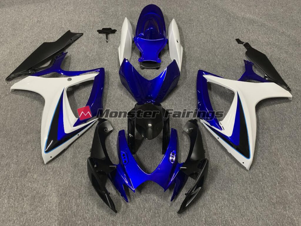 Suzuki GSXR 600 - 750 2006 - 2007 OEM Style Blue ABS fairings - custom motorcycle bodywork kit by Monster Fairings