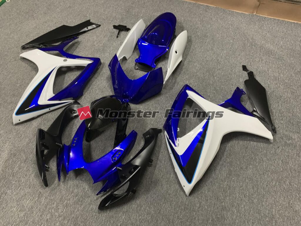 Suzuki GSXR custom ABS fairings 2006 - 2007 in OEM Style Blue - durable replacement kit, Monster Fairings