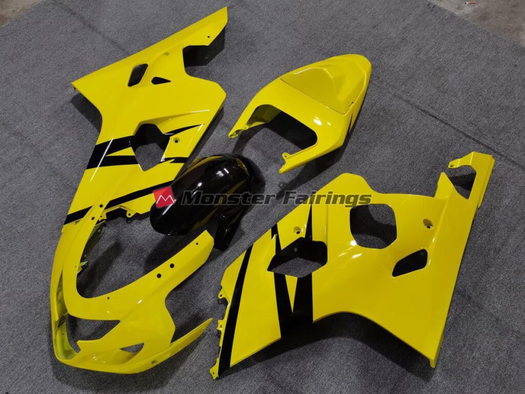 Suzuki GSXR custom ABS fairings 2004 - 2005 in Vibrant Gloss Yellow Custom OEM Style - durable replacement kit, Monster Fairings