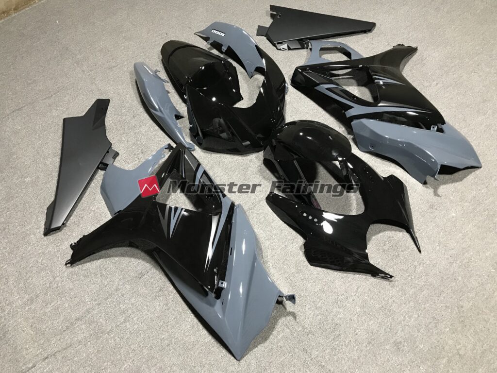Suzuki GSXR 1000 2007 - 2008 Gloss Nardo & and Black OEM ABS fairings - custom motorcycle bodywork kit by Monster Fairings