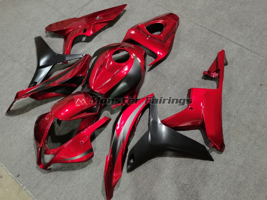 Deep Red OEM Style ABS fairings for Honda CBR600RR 2007 - 2008 - premium OEM fit kit by Monster Fairings