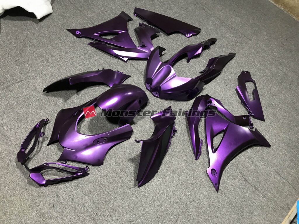 Suzuki GSXR 1000 custom ABS fairings 2017 - 2025 Matte Purple - durable replacement kit, Monster Fairings