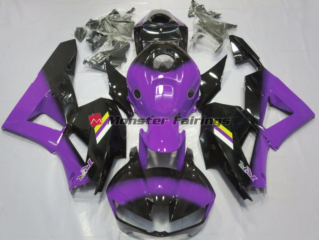 Honda CBR600RR 2013 - 2025 Gloss Purple Black Fade ABS fairings - custom motorcycle bodywork kit by Monster Fairings
