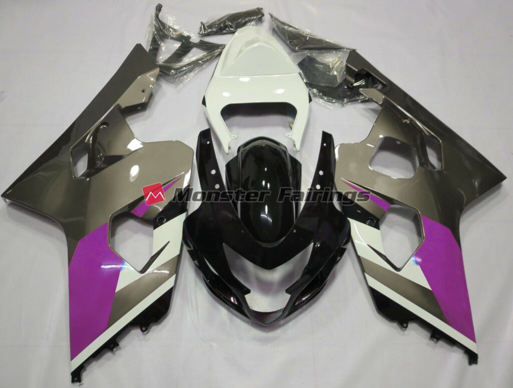 Suzuki GSXR 600 - 750 2004 - 2005 Gloss Grey ABS fairings - custom motorcycle bodywork kit by Monster Fairings