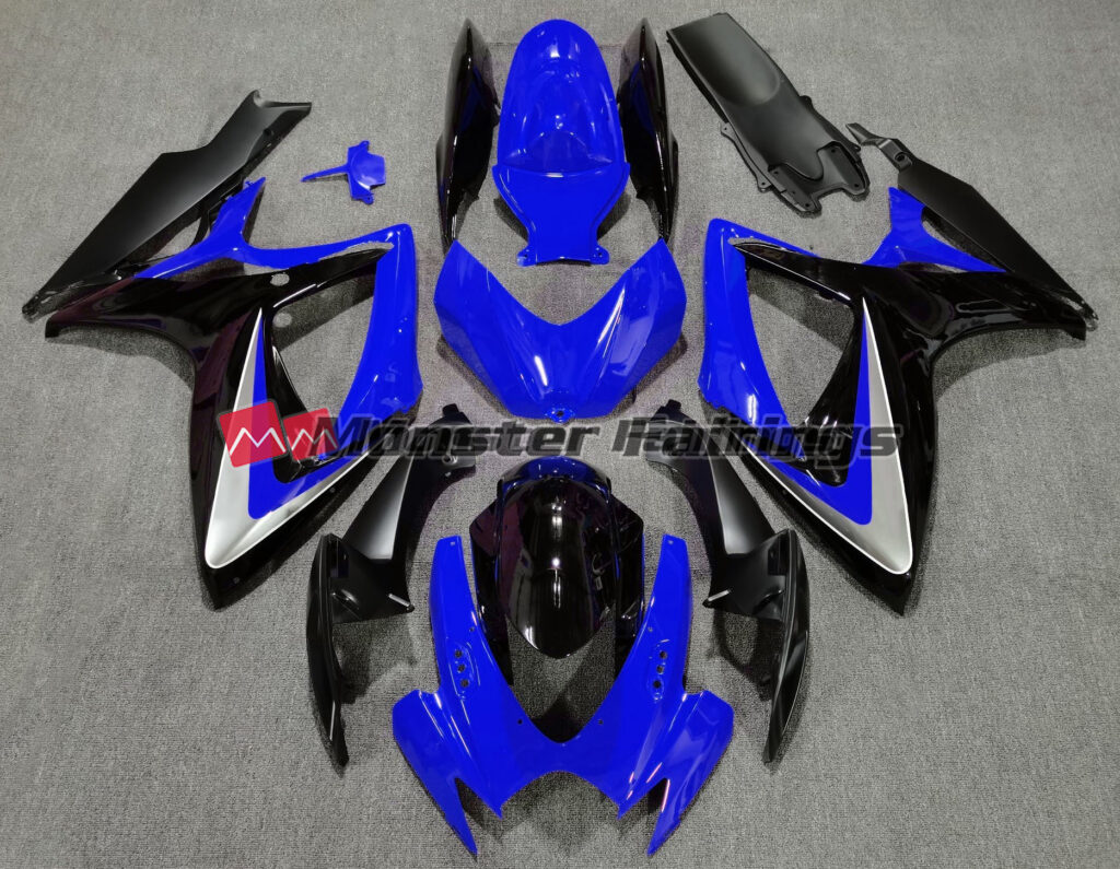 Suzuki GSXR 600 - 750 2006 - 2007 Blue OEM Style ABS fairings - custom motorcycle bodywork kit by Monster Fairings