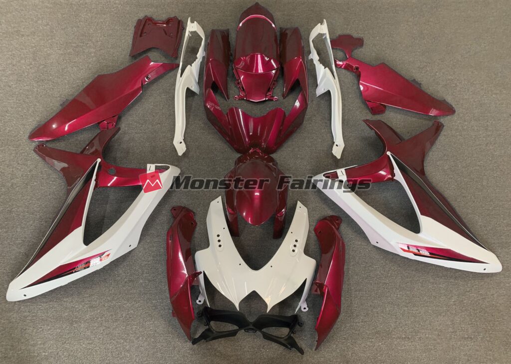 Suzuki GSXR 600 - 750 2008 - 2010 Red OEM Style ABS fairings - custom motorcycle bodywork kit by Monster Fairings