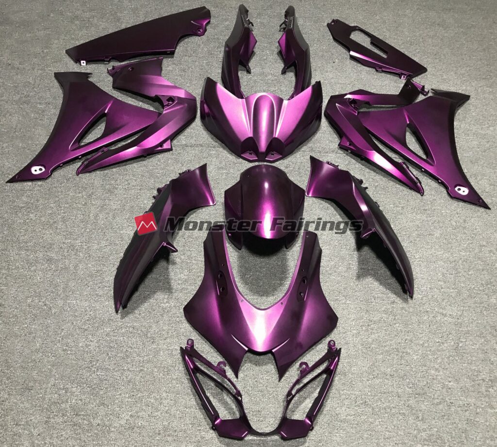 Suzuki GSXR 1000 2017 - 2025 Matte Pink ABS fairings - custom motorcycle bodywork kit by Monster Fairings