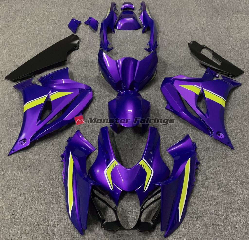 Suzuki GSXR 1000 2017 - 2025 Stock Style Purple ABS fairings - custom motorcycle bodywork kit by Monster Fairings