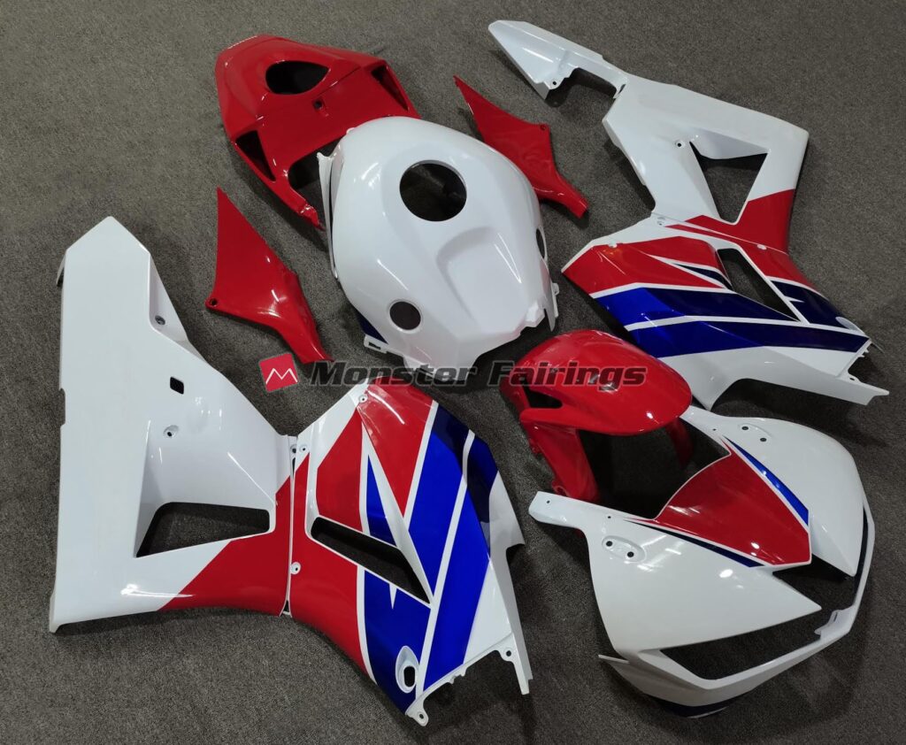 Honda CBR600RR custom ABS fairings 2013 - 2025 in Gloss Red & Blue - durable replacement kit, Monster Fairings