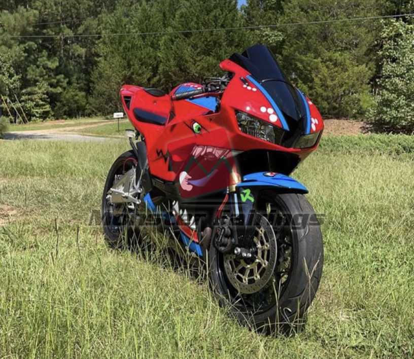 Monster Fairings ABS fairing kit for Honda CBR600RR 2013 - 2025 - Red Shark, precise OEM fit