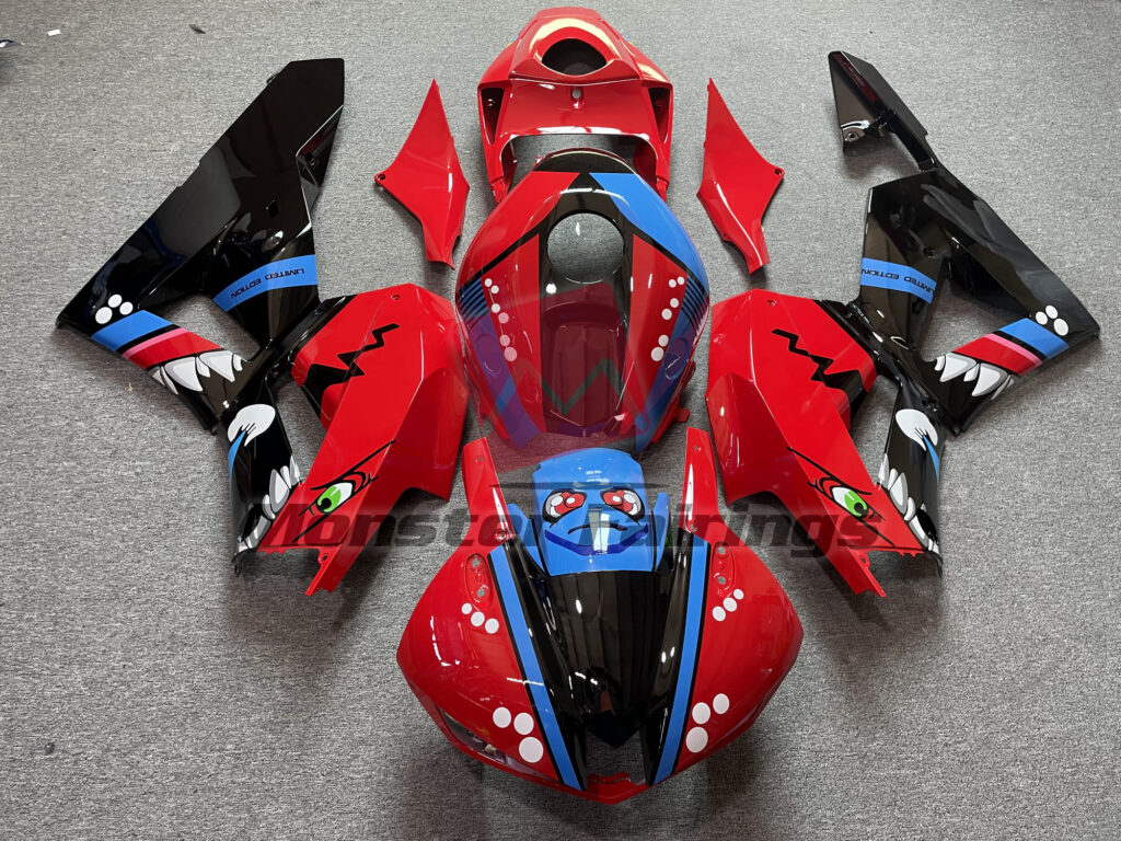 Honda CBR600RR 2013 - 2025 Red Shark ABS fairings - custom motorcycle bodywork kit by Monster Fairings