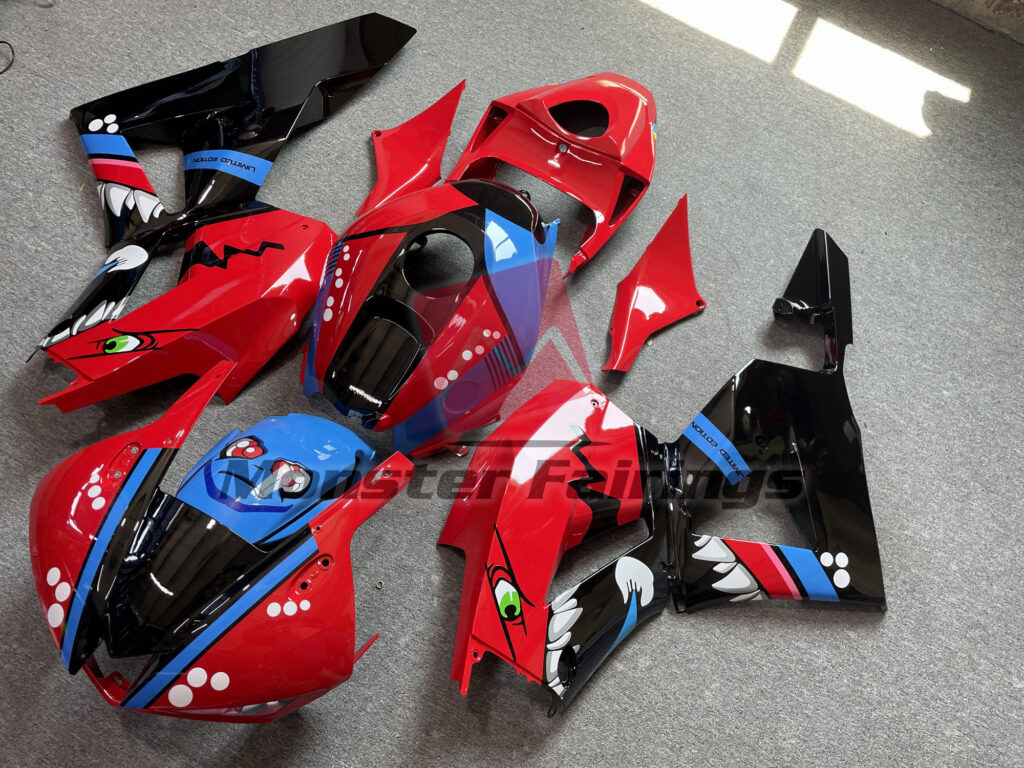 Honda CBR600RR custom ABS fairings 2013 - 2025 in Red Shark - durable replacement kit, Monster Fairings