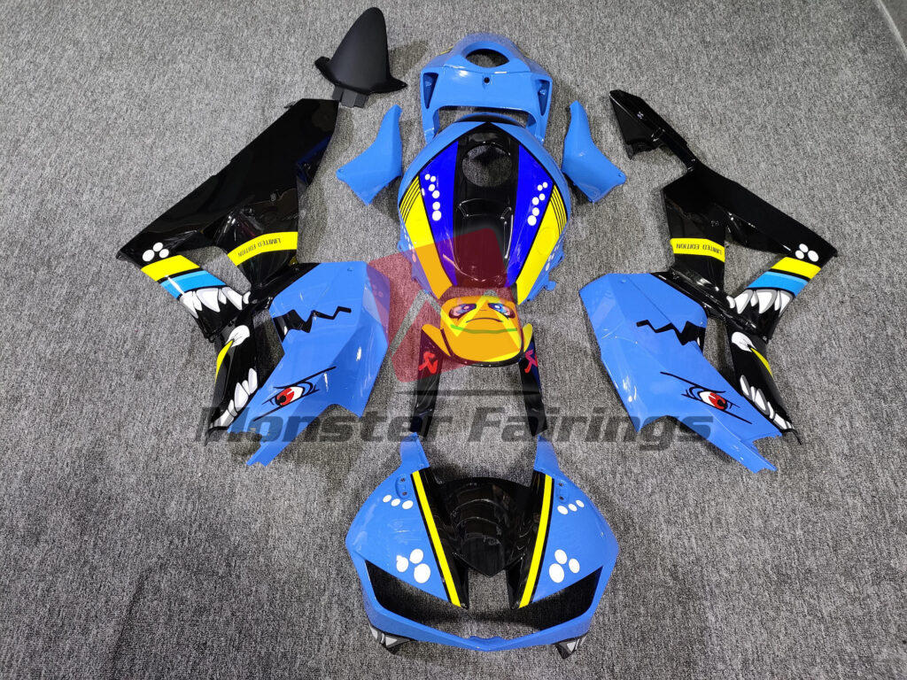 Honda CBR600RR 2013 - 2025 Blue Shark ABS fairings - custom motorcycle bodywork kit by Monster Fairings