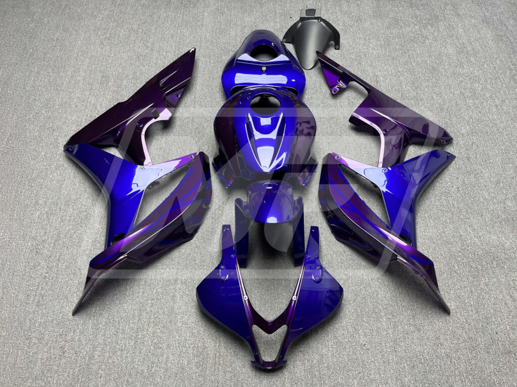 Honda CBR600RR 2007 - 2008 Gloss Blue & Purple ABS fairings - custom motorcycle bodywork kit by Monster Fairings