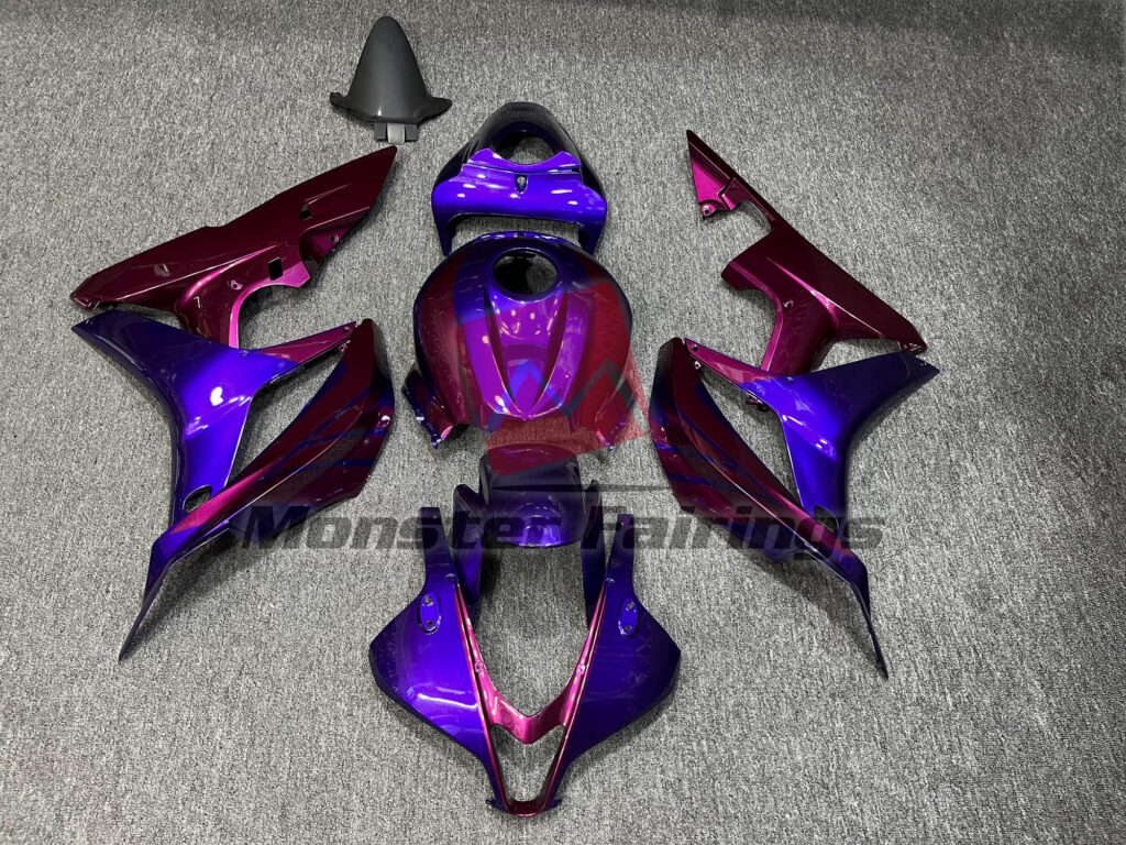 Honda CBR600RR 2007 - 2008 Gloss Purple Pink ABS fairings - custom motorcycle bodywork kit by Monster Fairings