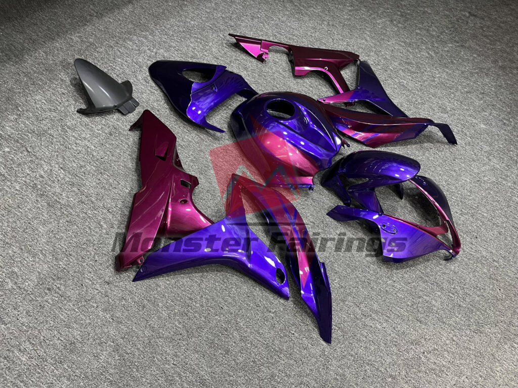 Honda CBR600RR custom ABS fairings 2007 - 2008 in Gloss Purple Pink - durable replacement kit, Monster Fairings