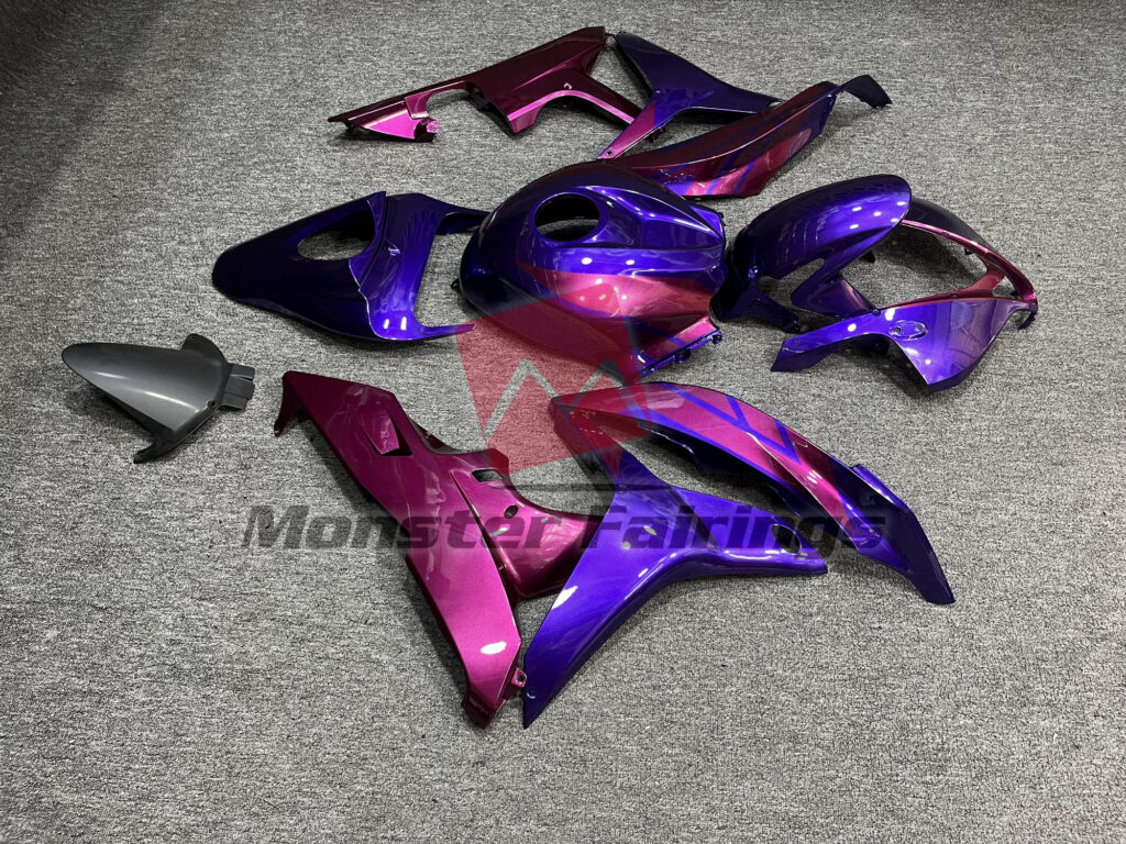 2007 - 2008 Honda CBR600RR Gloss Purple Pink fairing set - ABS injection, custom painted by Monster Fairings