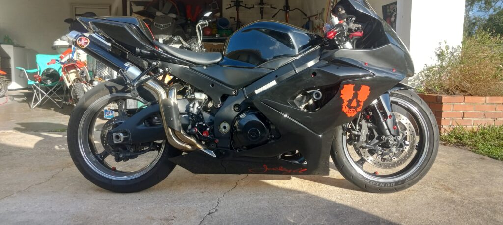 Suzuki GSXR 1000 2005 - 2006 ABS fairings, Black Red - high - quality motorcycle kit by Monster Fairings