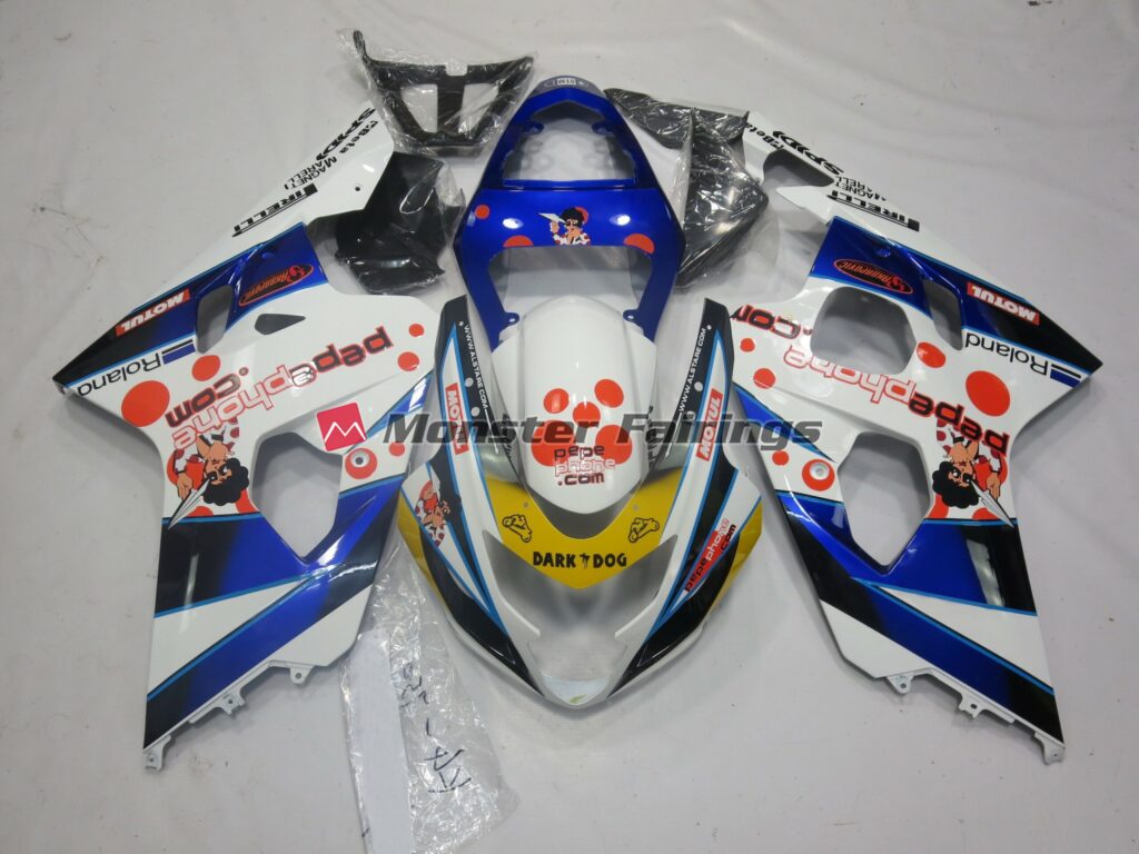 Suzuki GSXR 600 - 750 2004 - 2005 Dark Dog ABS fairings - custom motorcycle bodywork kit by Monster Fairings