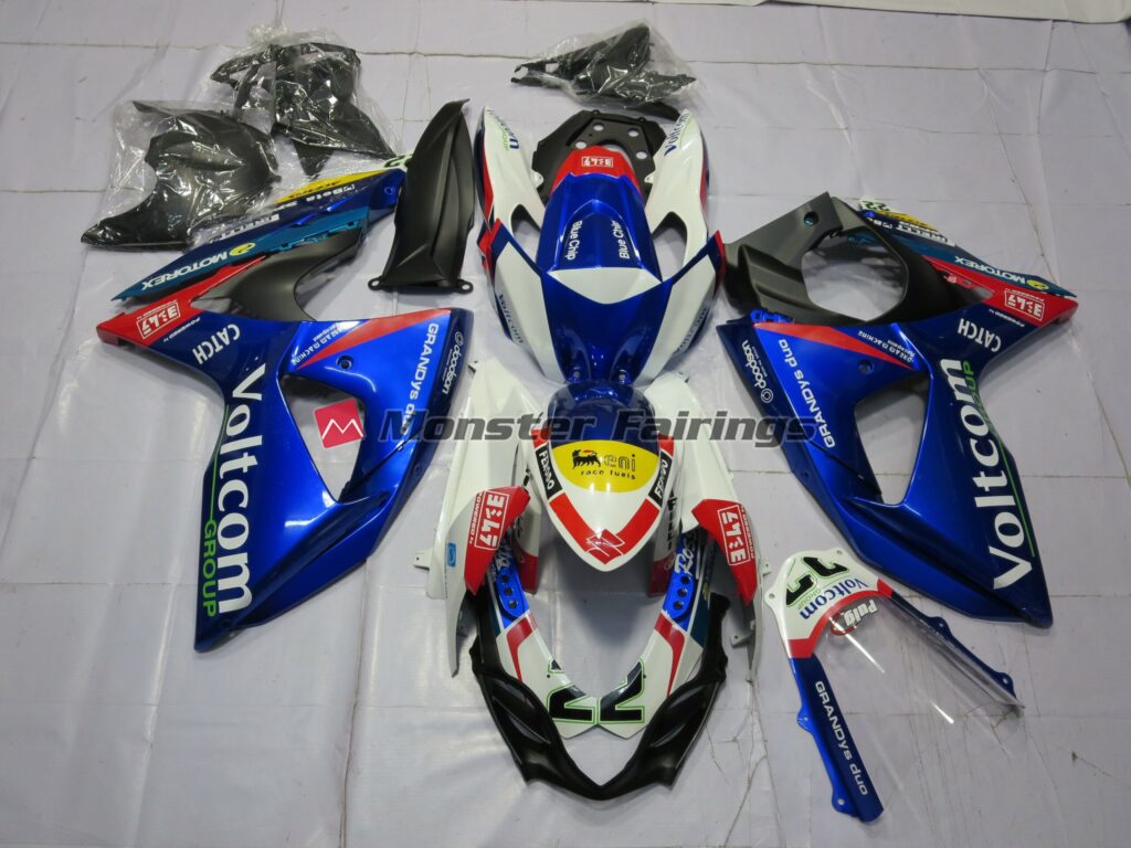Suzuki GSXR 1000 2009 - 2016 Voltcom ABS fairings - custom motorcycle bodywork kit by Monster Fairings