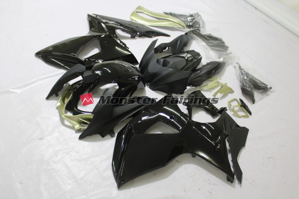 Gloss Black Matte Silver ABS fairings for Suzuki GSXR 1000 2009 - 2016 - premium OEM fit kit by Monster Fairings