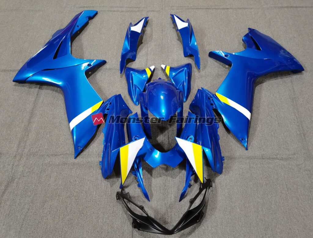 Suzuki GSXR 600 - 750 2011 - 2025 Custom Blue ABS fairings - custom motorcycle bodywork kit by Monster Fairings