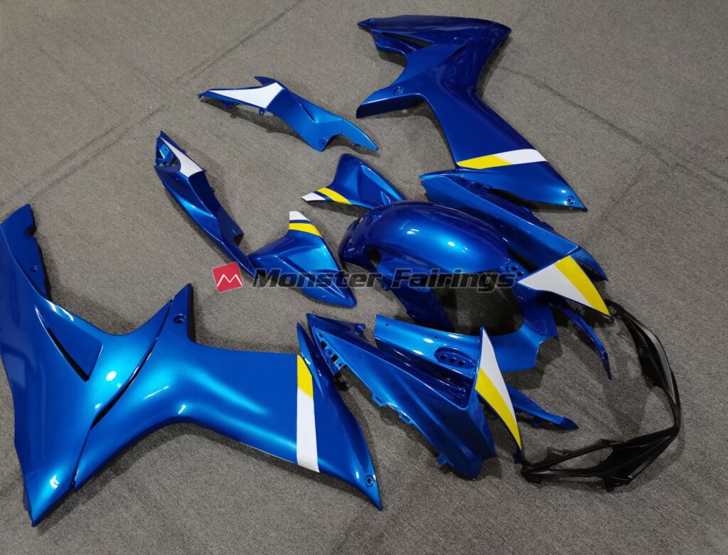 Custom Blue ABS fairings for Suzuki GSXR 600 - 750 2011 - 2025 - premium OEM fit kit by Monster Fairings