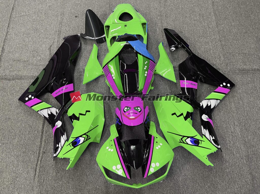 Honda CBR600RR 2013 - 2025 Green Shark ABS fairings - custom motorcycle bodywork kit by Monster Fairings