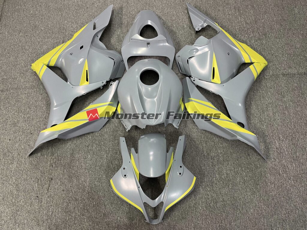 Honda CBR600RR 2009 - 2012 Nardo Gray Yellow ABS fairings - custom motorcycle bodywork kit by Monster Fairings