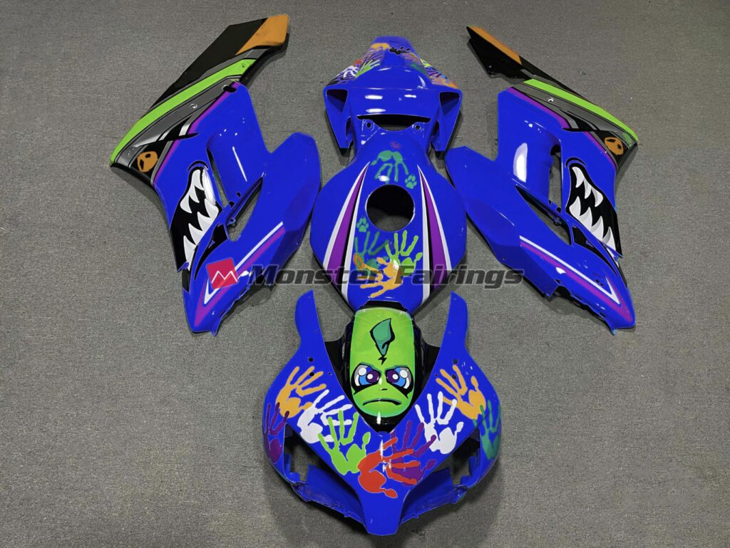 Honda CBR1000RR 2004 - 2005 Dark Blue Shark ABS fairings - custom motorcycle bodywork kit by Monster Fairings