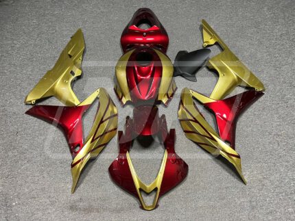 Honda CBR600RR 2007-2008 Gloss Candy Red & Gold ABS Fairings | Monster Fairings