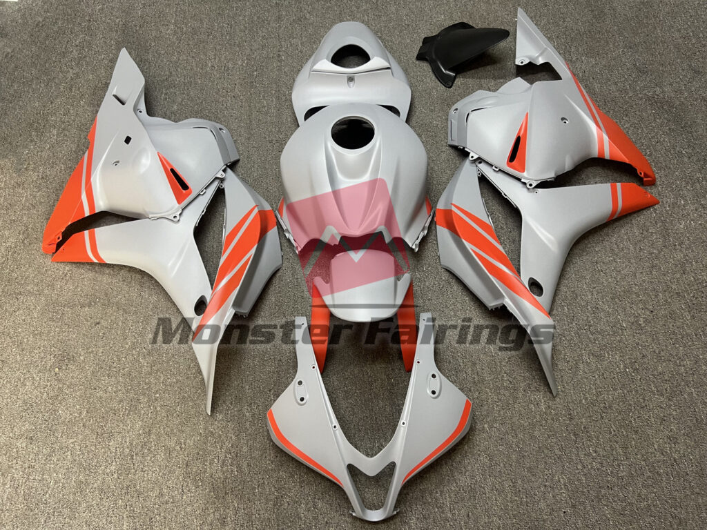 Honda CBR600RR 2009 - 2012 Nardo Gray Orange ABS fairings - custom motorcycle bodywork kit by Monster Fairings