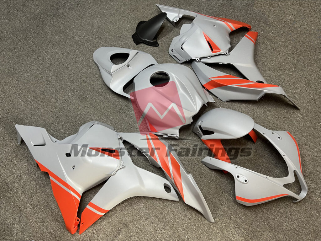 Honda CBR600RR custom ABS fairings 2009 - 2012 in Nardo Gray Orange - durable replacement kit, Monster Fairings