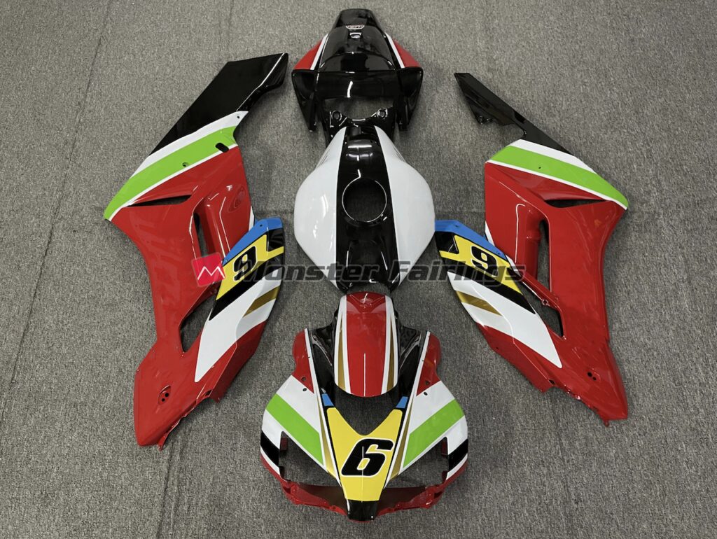 Honda CBR1000RR 2004 - 2005 Red 6 ABS fairings - custom motorcycle bodywork kit by Monster Fairings