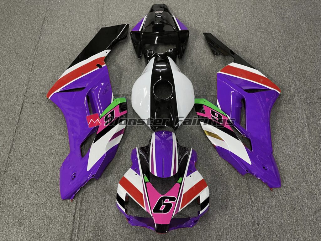 Honda CBR1000RR 2004 - 2005 Purple 6 ABS fairings - custom motorcycle bodywork kit by Monster Fairings