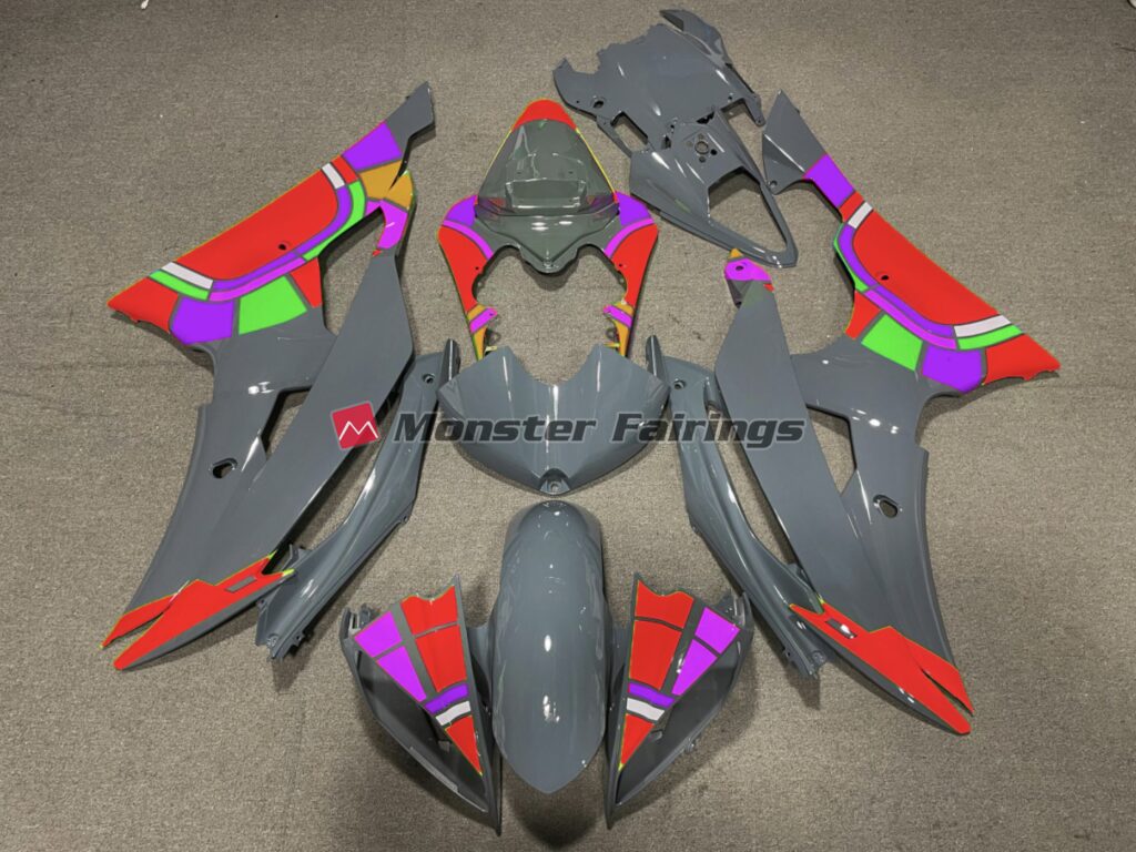 Yamaha R6 2008 - 2016 Nardo Red Design ABS fairings - custom motorcycle bodywork kit by Monster Fairings