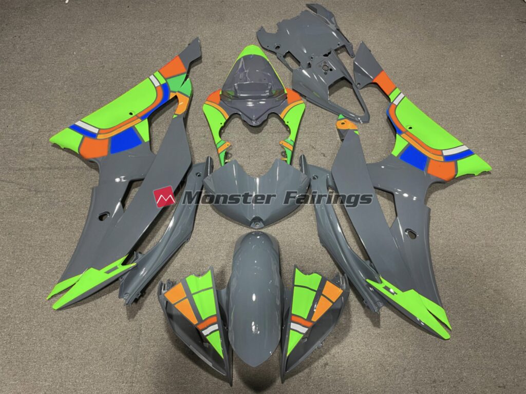 Yamaha R6 2008 - 2016 Nardo Green Design ABS fairings - custom motorcycle bodywork kit by Monster Fairings