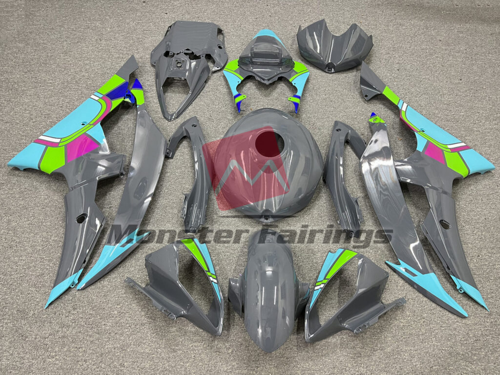 Yamaha R6 2008 - 2016 Nardo Teal Design ABS fairings - custom motorcycle bodywork kit by Monster Fairings