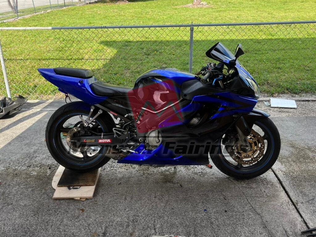 Monster Fairings ABS fairing kit for Honda CBR600 F4i 2001 - 2003 - Gloss Blue Black, precise OEM fit