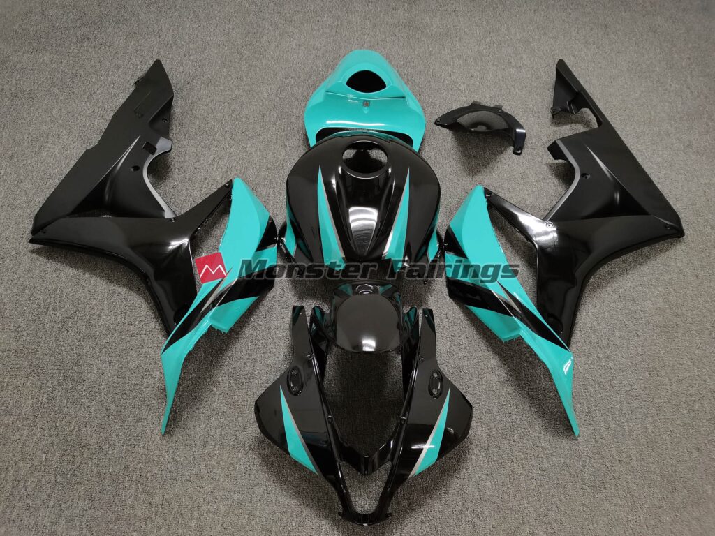 Honda CBR600RR 2007 - 2008 Cyan Special Design ABS fairings - custom motorcycle bodywork kit by Monster Fairings