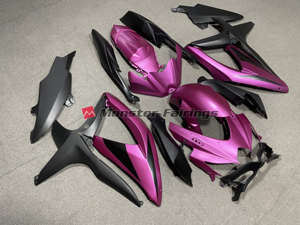 Matte Pink No R ABS fairings for Suzuki GSXR 600 - 750 2008 - 2010 - premium OEM fit kit by Monster Fairings