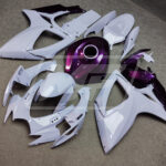 Suzuki GSXR 600 - 750 custom ABS fairings 2006 - 2007 in Gloss Nardo Gray Purple - durable replacement kit, Monster Fairings