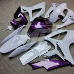 2006 - 2007 Suzuki GSXR 600 - 750 Gloss Nardo Gray Purple fairing set - ABS injection, custom painted by Monster Fairings