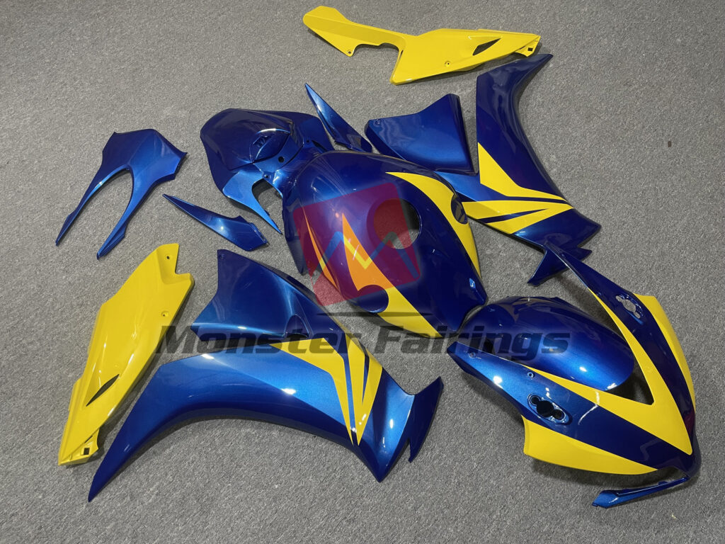 Gloss Blue Yellow ABS fairings for Honda CBR1000RR 2012 - 2016 - premium OEM fit kit by Monster Fairings